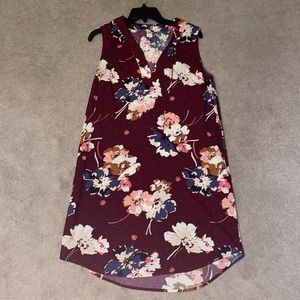 Old Navy floral sleeveless dress Burgundy, Navy, Pink Size M